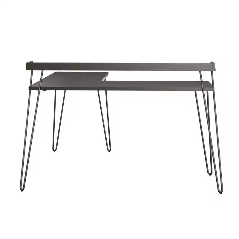 Bureau d'angle avec rehausse