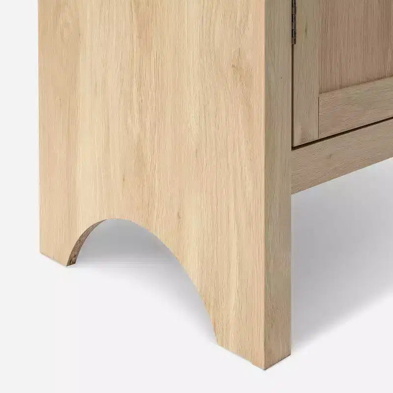 Vitrine arquée en bois