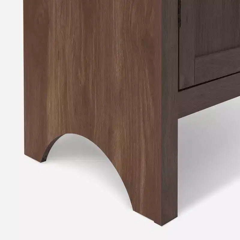 Vitrine arquée en bois