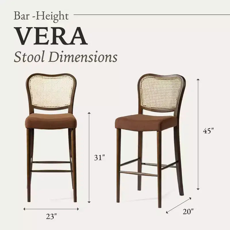 Tabouret de bar avec revêtement en tissu, hauteur d'assise de 31 po
