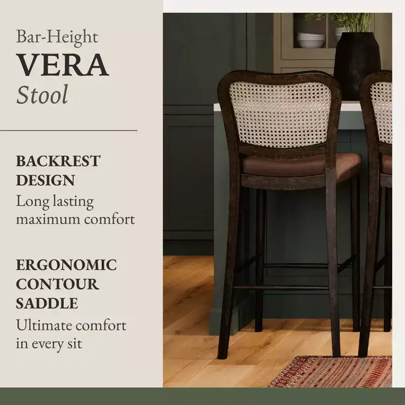 Tabouret de bar avec revêtement en tissu, hauteur d'assise de 31 po