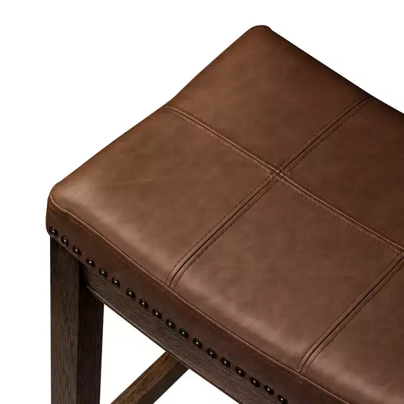 Tabouret de bar sans dossier en similicuir 31