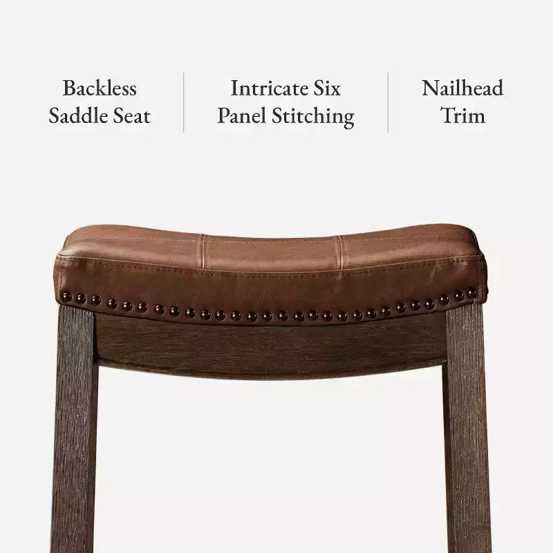 Tabouret de bar sans dossier en similicuir 31