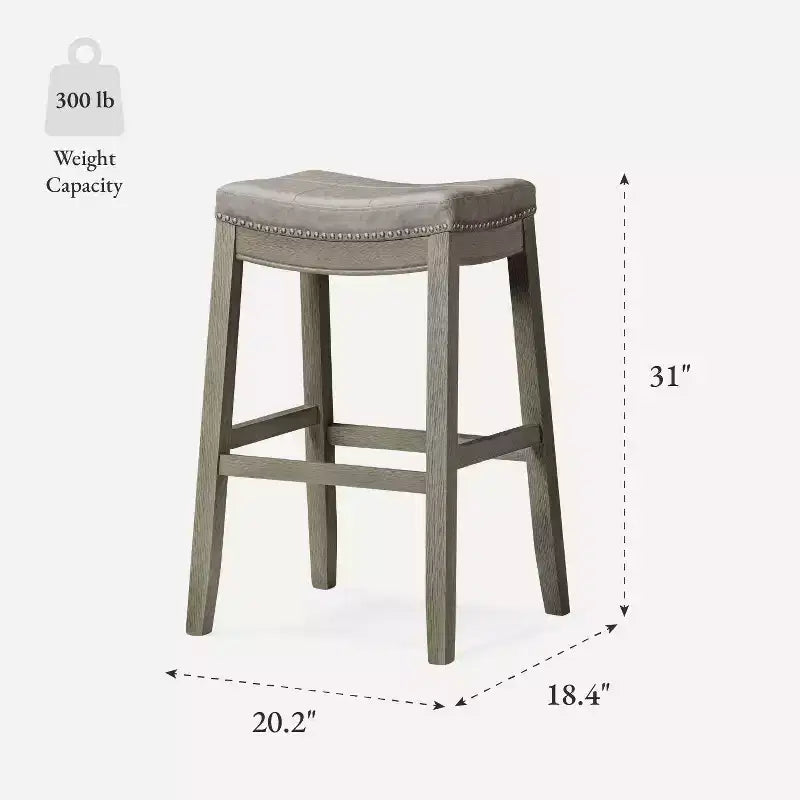 Tabouret de bar sans dossier en similicuir 31