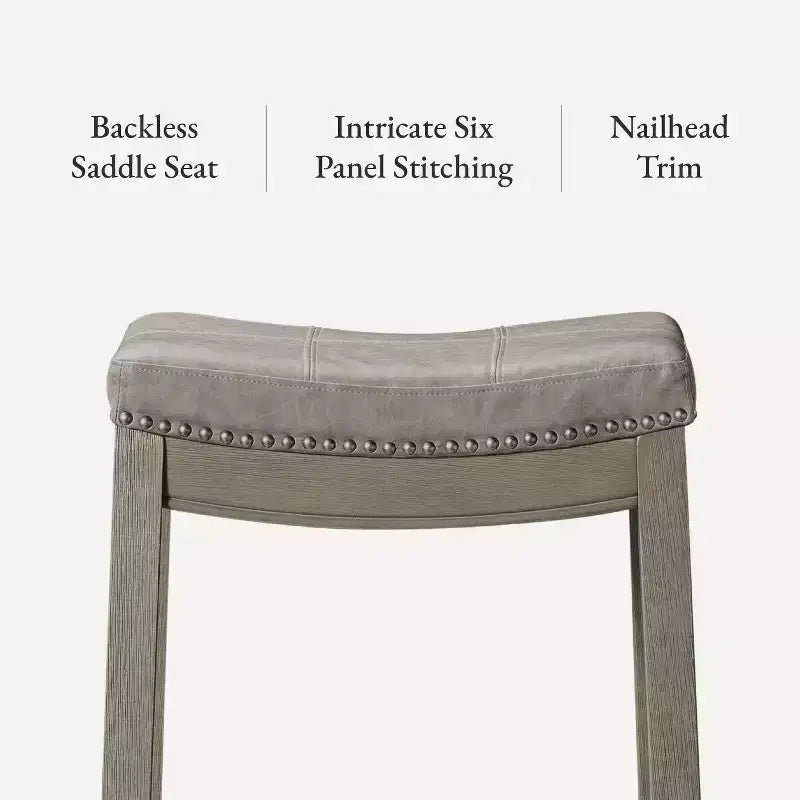 Tabouret de bar sans dossier en similicuir 31
