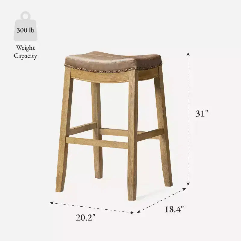 Tabouret de bar sans dossier en similicuir 31