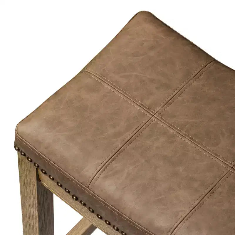 Tabouret de bar sans dossier en similicuir 31