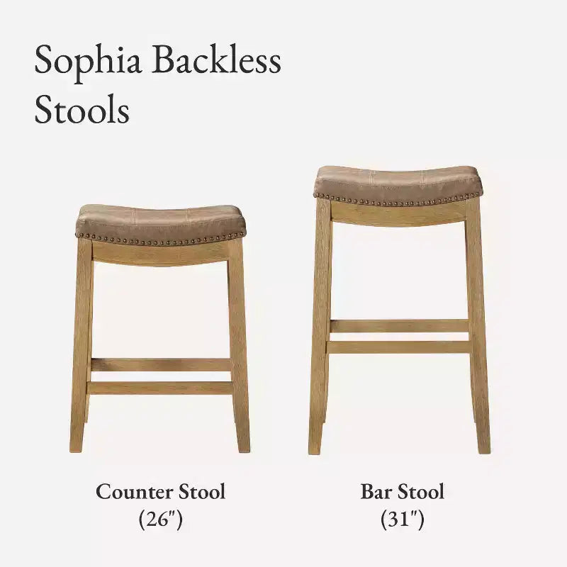 Tabouret de bar sans dossier en similicuir 31