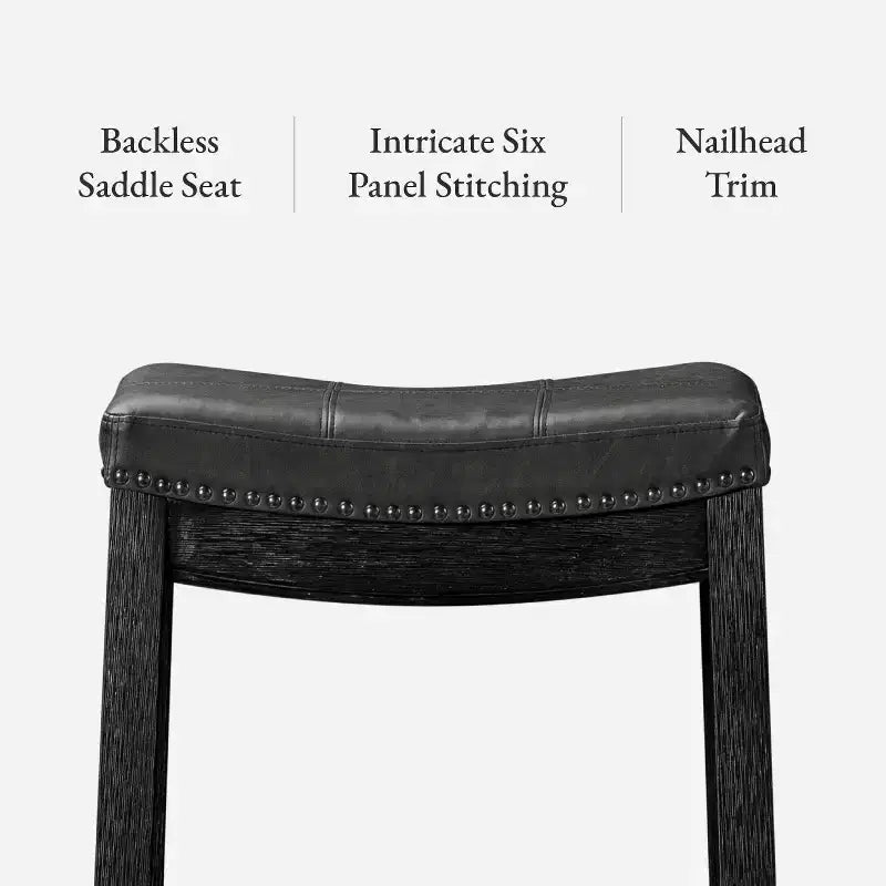 Tabouret de bar sans dossier en similicuir 31