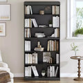 6-Story Doorless Wood Grain Decorative Storage Cabinet Bookshelf