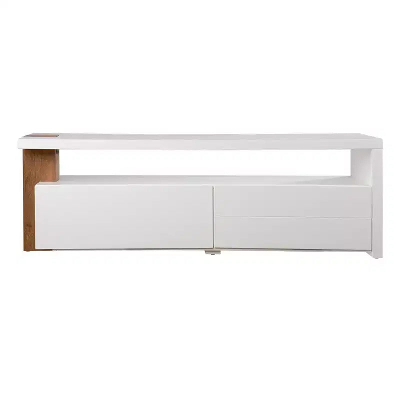 Harliston Contemporary Media Stand with Storage - White - SEI