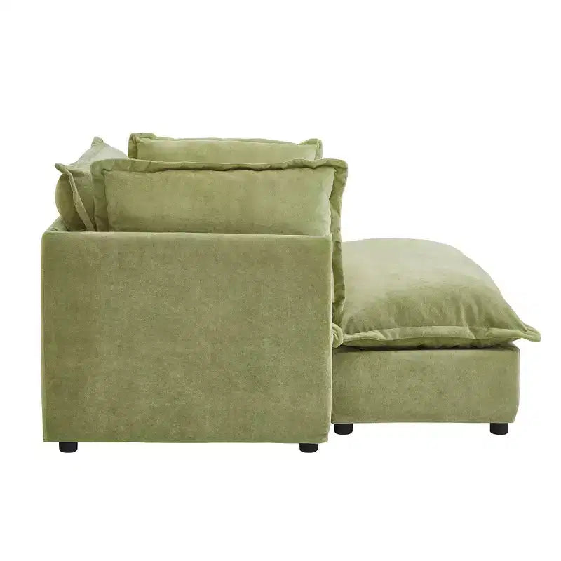 Canapé moderne 47 avec pouf mobile