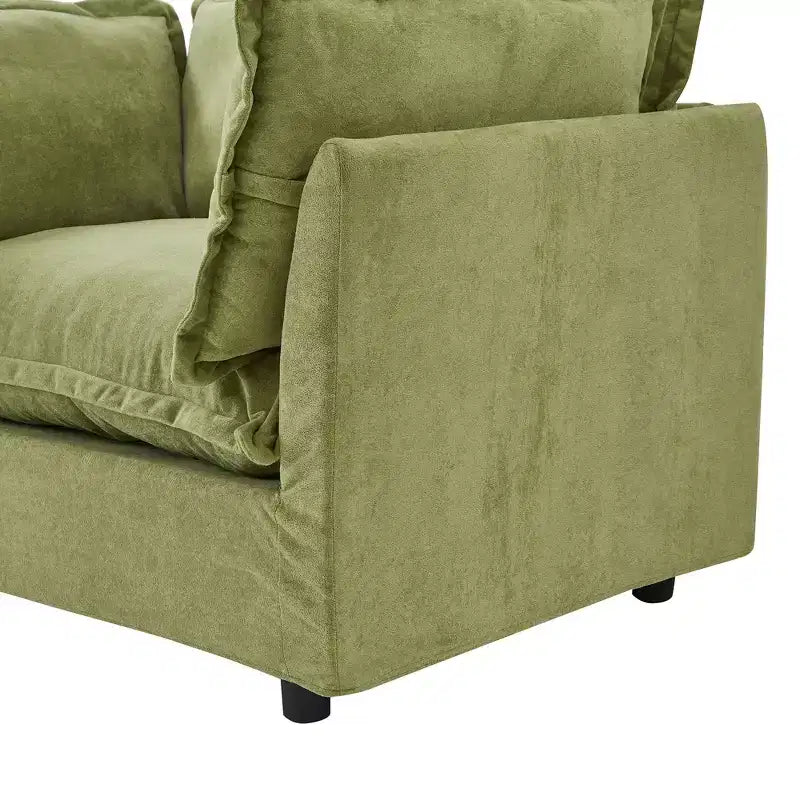 Canapé moderne 47 avec pouf mobile