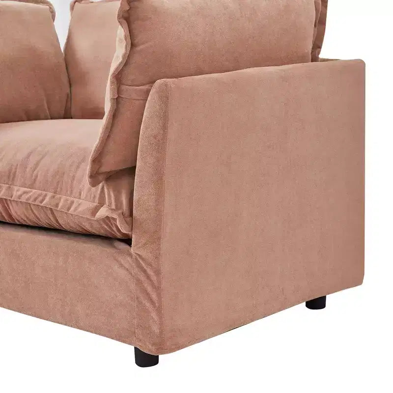 Canapé moderne 47 avec pouf mobile