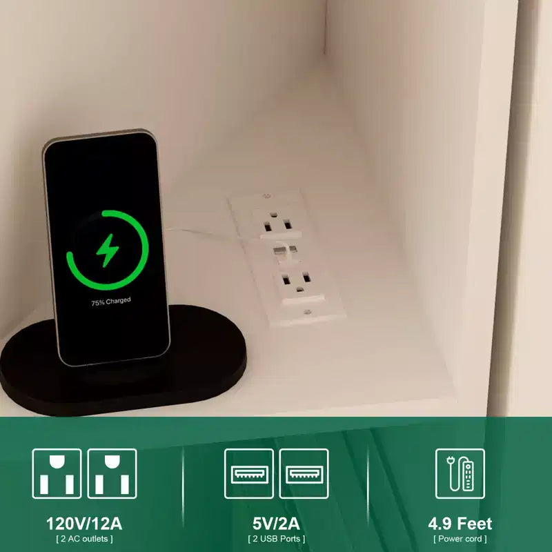 Meuble TV d'angle pour téléviseurs jusqu'à 55 pouces Meuble console média de style ferme avec portes de grange, étagères ouvertes et armoire de rangement, Blanc