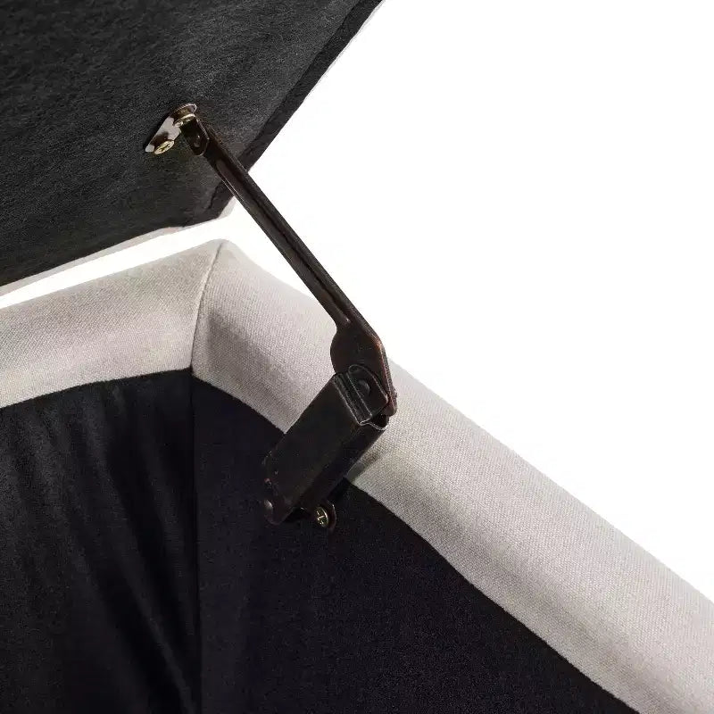 Banc de rangement ottoman rembourré moderne avec couvercle à charnière