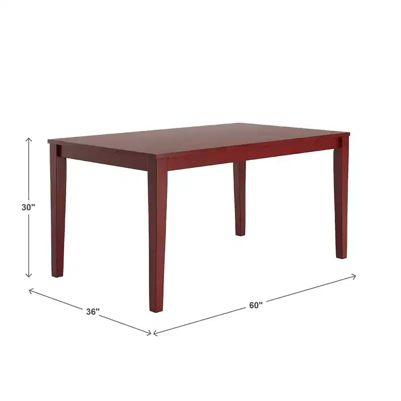 Table à manger rectangulaire de 60 pouces