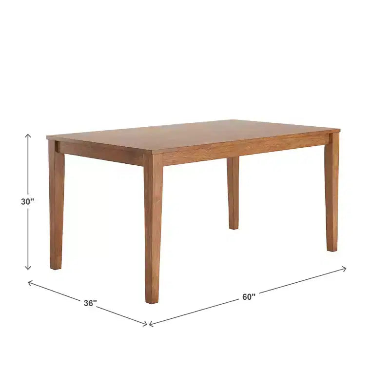 Table à manger rectangulaire de 60 pouces
