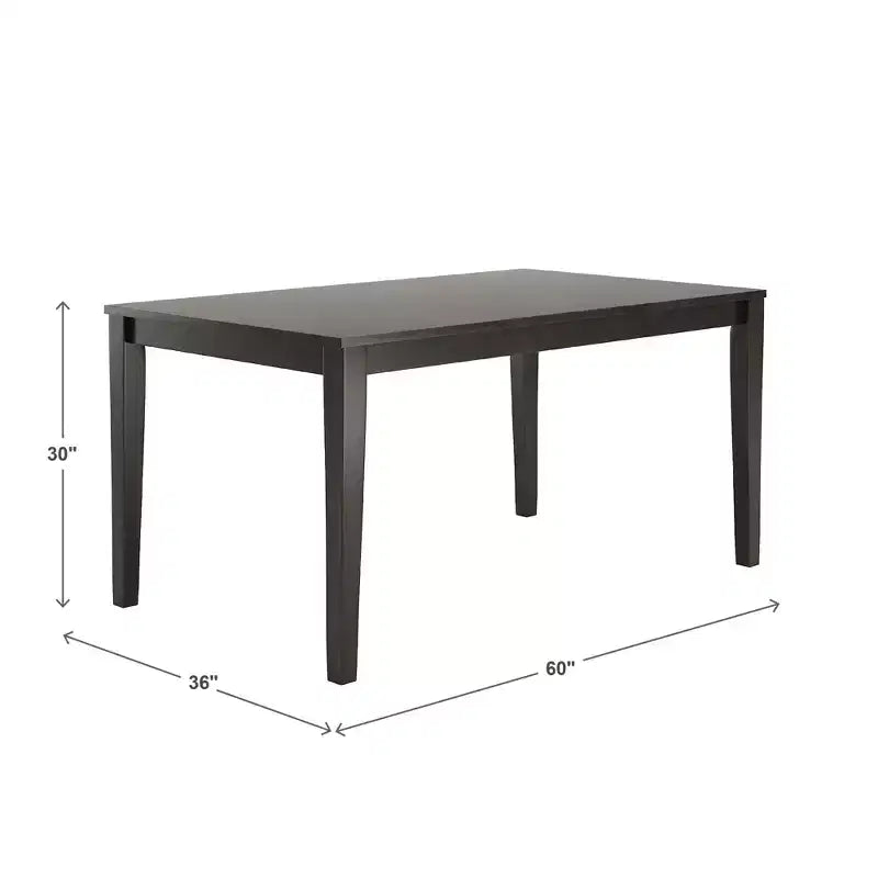 Table à manger rectangulaire de 60 pouces