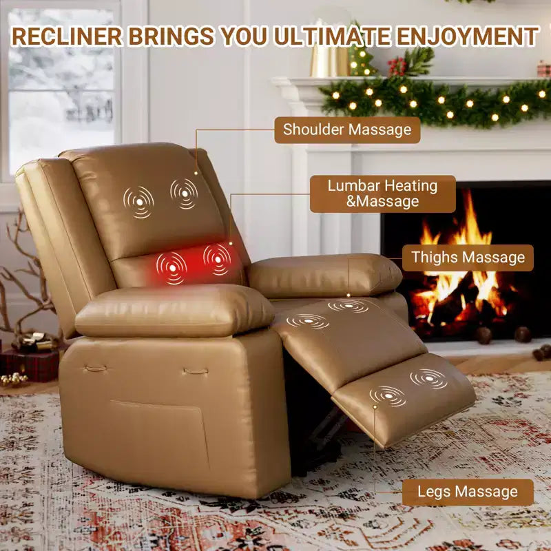 Fauteuil inclinable releveur - Canapé simple en cuir U