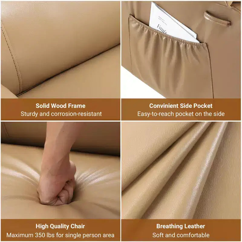 Fauteuil inclinable releveur - Canapé simple en cuir U