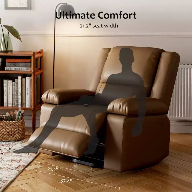 Fauteuil inclinable releveur - Canapé simple en cuir U