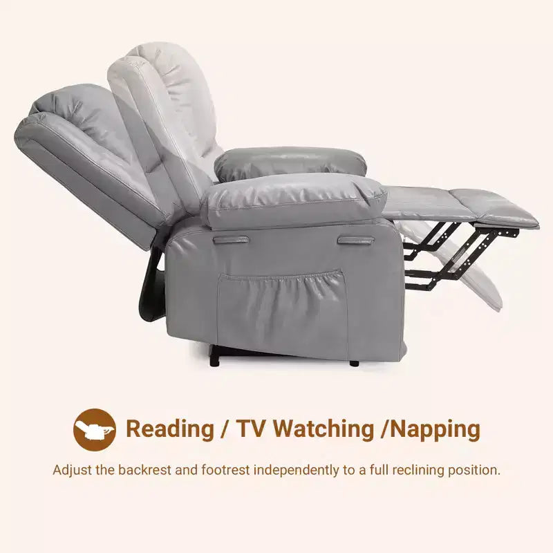 Fauteuil inclinable releveur - Canapé simple en cuir U