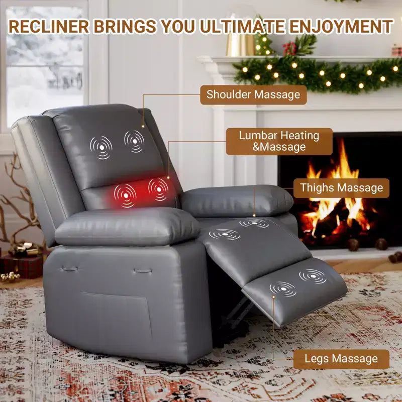 Fauteuil inclinable releveur - Canapé simple en cuir U