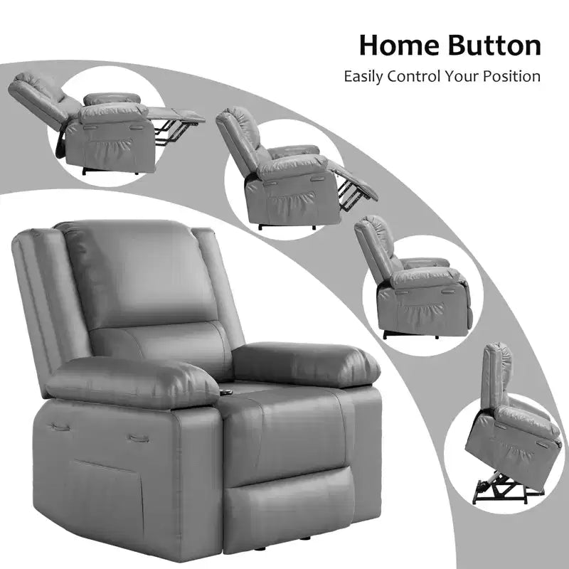 Fauteuil inclinable releveur - Canapé simple en cuir U