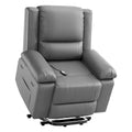 Power Lift Recliner - U Leather Single Sofa