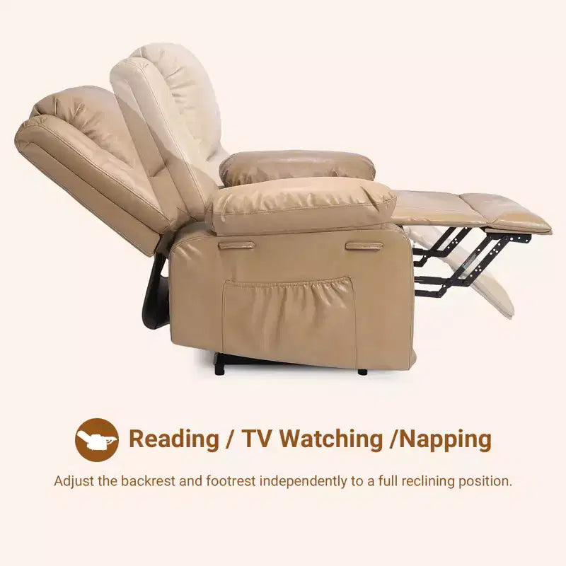 Fauteuil inclinable releveur - Canapé simple en cuir U