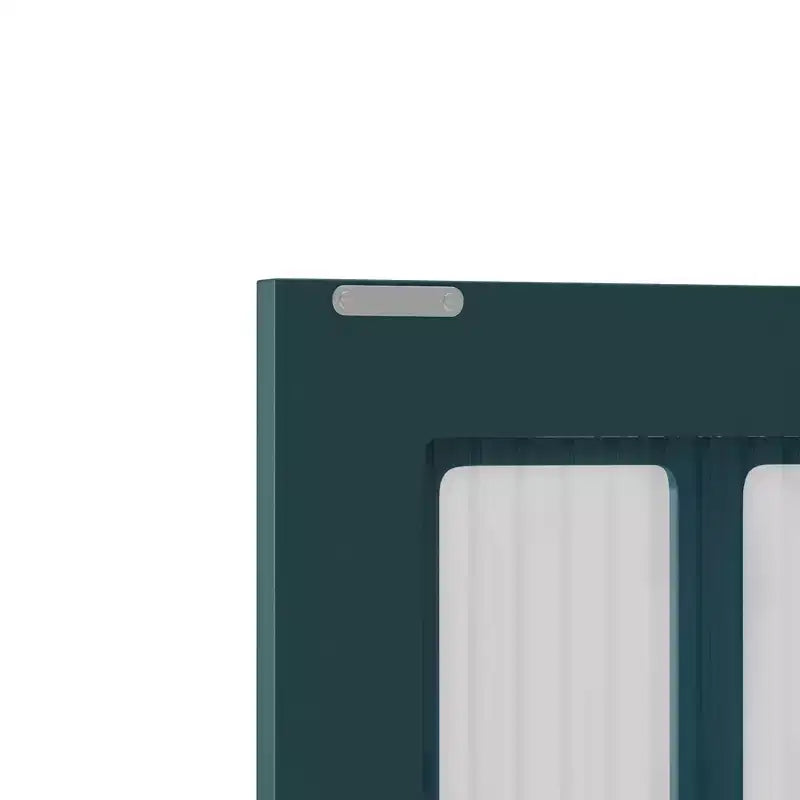 Meuble mural de salle de bain, armoire murale en bois à 3 portes avec espace de rangement ouvert et caché, armoire à pharmacie avec porte vitrée et porte-serviettes