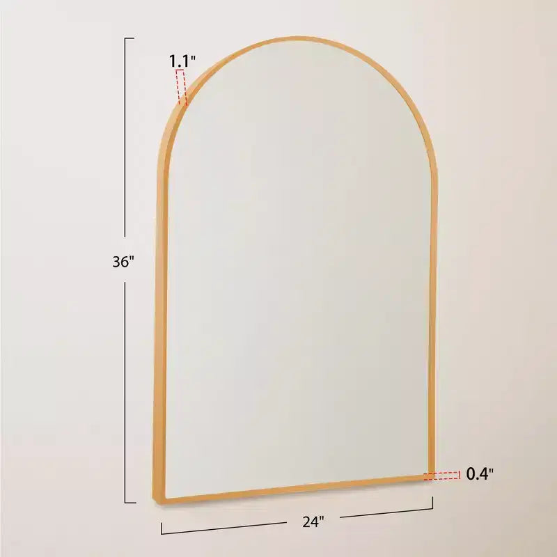 Miroir Mural en Métal Moderne Miroir de Salle de Bain (Lot de 2)