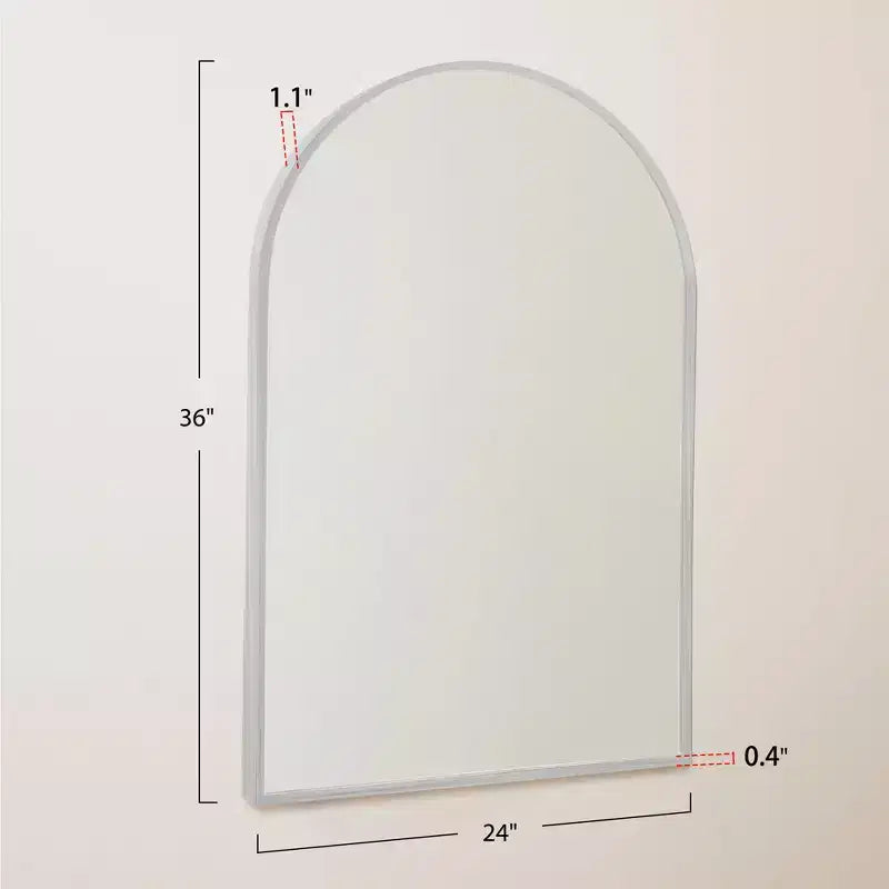 Miroir Mural en Métal Moderne Miroir de Salle de Bain (Lot de 2)