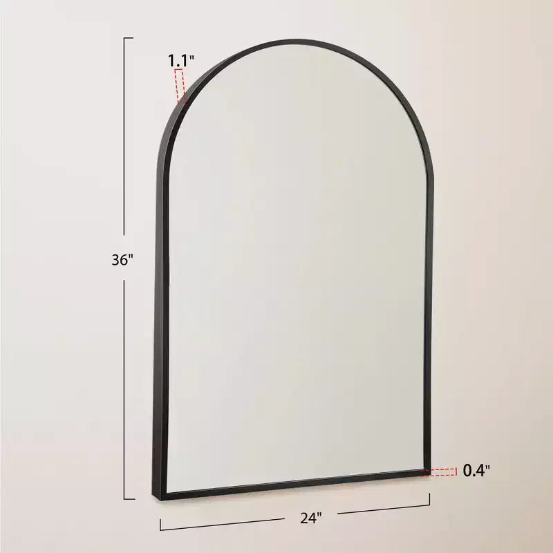 Miroir Mural en Métal Moderne Miroir de Salle de Bain (Lot de 2)