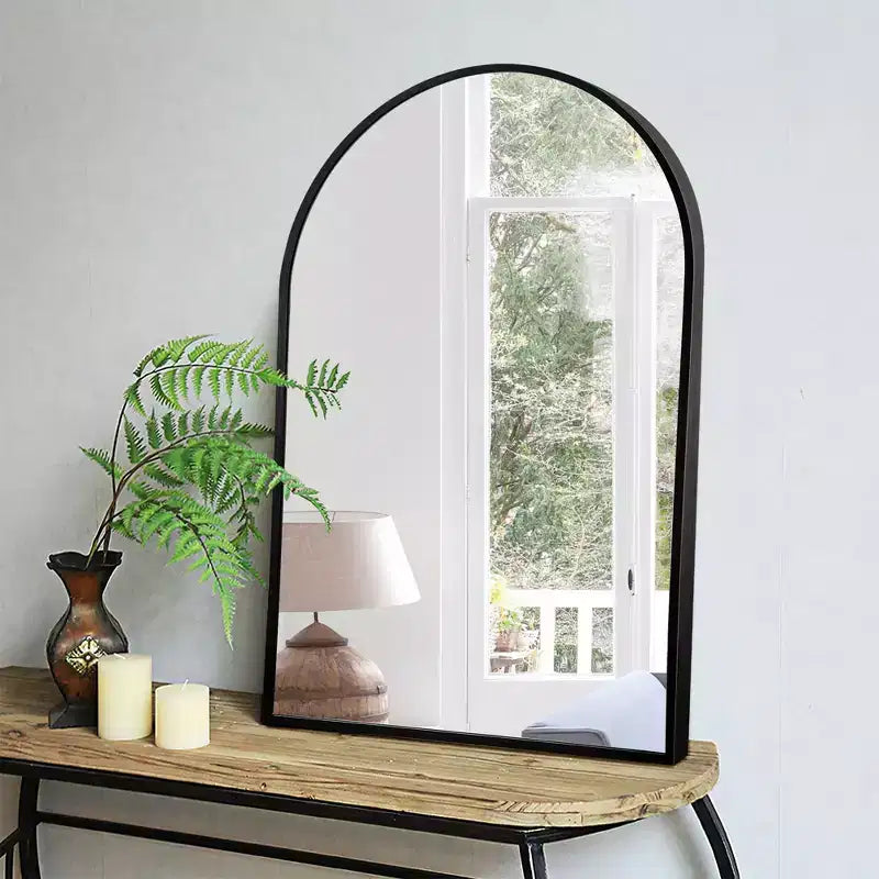Miroir Mural en Métal Moderne Miroir de Salle de Bain (Lot de 2)